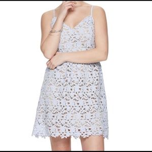 Love Fire Blue Lace spaghetti strap fit and flare Juniors XL Dress